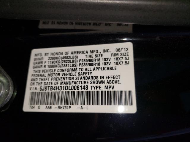2013 ACURA RDX 5J8TB4H31DL006148