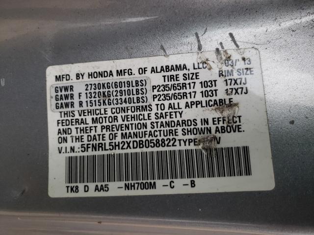 2013 HONDA ODYSSEY LX 5FNRL5H2XDB058822