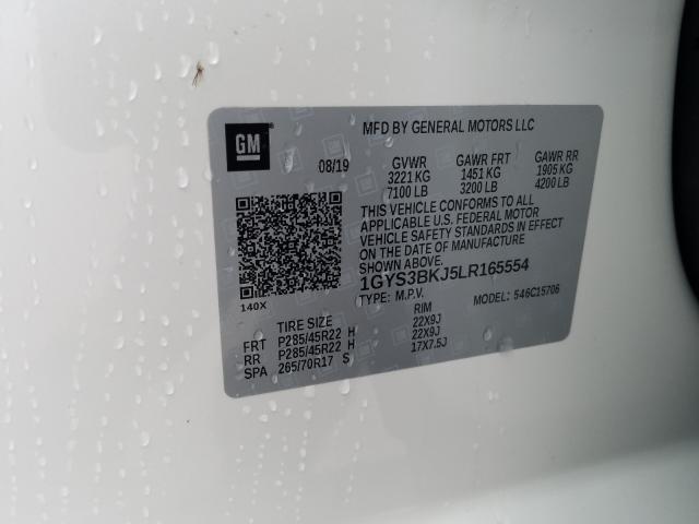 2020 CADILLAC ESCALADE L - 1GYS3BKJ5LR165554