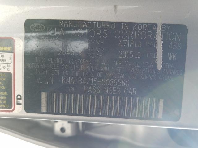 2017 KIA CADENZA PR KNALB4J15H5036560