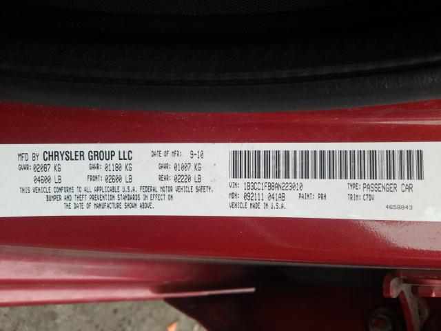 2010 DODGE AVENGER EX 1B3CC1FB8AN223010