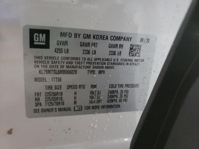 2021 CHEVROLET TRAILBLAZE KL79MTSL6MB066029