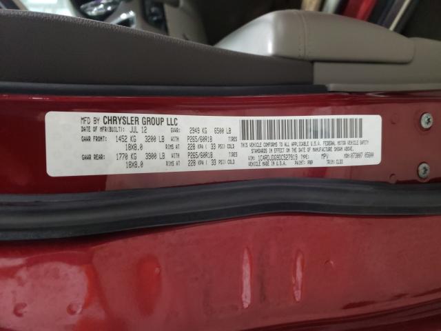 2013 DODGE DURANGO CR 1C4RDJDG9DC527919