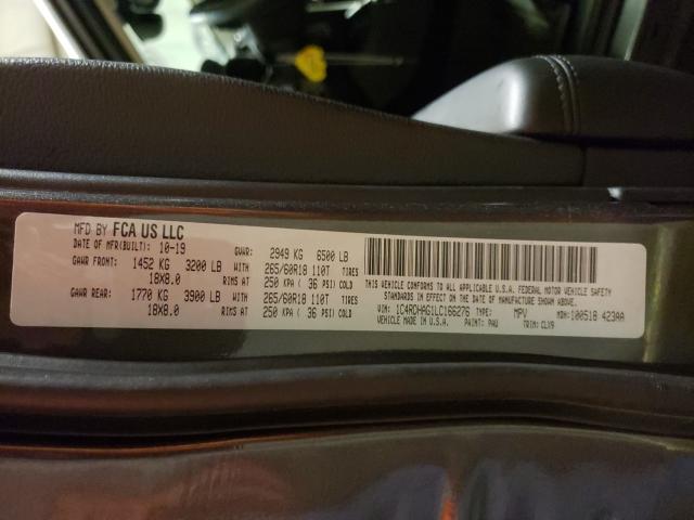 2020 DODGE DURANGO SX 1C4RDHAG1LC166276