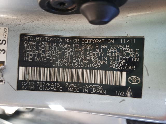 2012 TOYOTA PRIUS V JTDZN3EU5C3051969