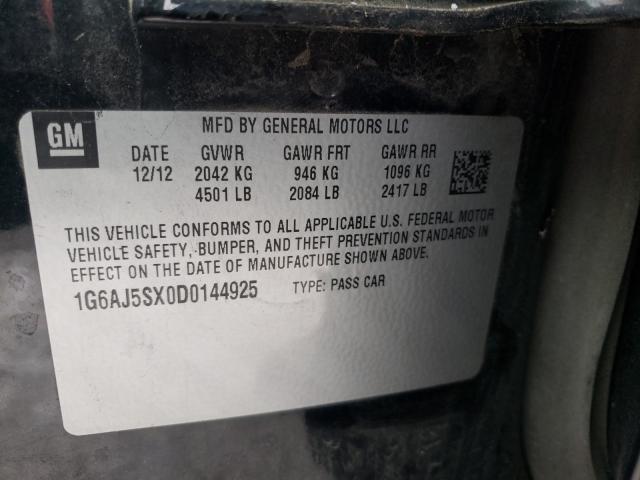 2013 CADILLAC ATS PERFOR 1G6AJ5SX0D0144925