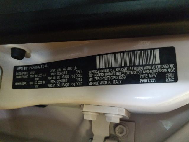 2016 FIAT 500X LOUNG ZFBCFYDT0GP381559