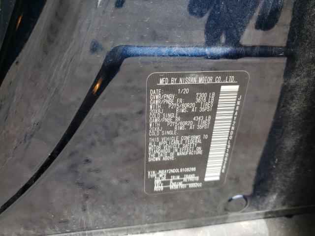 2020 NISSAN ARMADA SV JN8AY2ND0L9108286