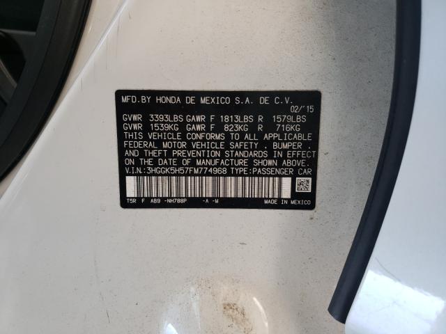 2015 HONDA FIT LX 3HGGK5H57FM774968