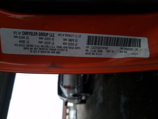 2014 DODGE DART GT 1C3CDFEB2ED707362