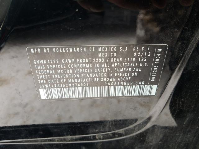 2012 VOLKSWAGEN JETTA TDI 3VWLL7AJ9CM374903