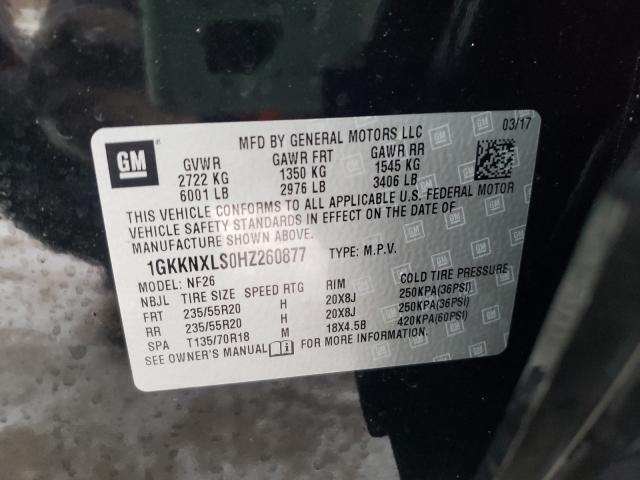 2017 GMC ACADIA DEN 1GKKNXLS0HZ260877
