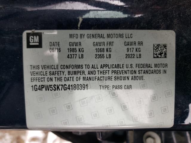 2016 BUICK VERANO SPO 1G4PW5SK7G4180391