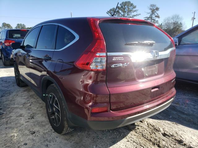 2016 HONDA CR-V SE 5J6RM3H45GL023555