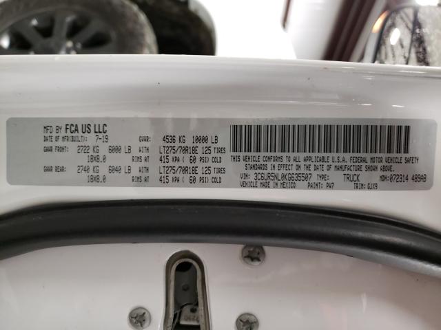 2019 RAM 2500 LARAM 3C6UR5NL0KG635507