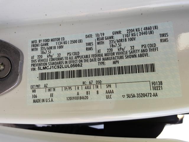 2020 LINCOLN CORSAIR 5LMCJ1C92LUL05662