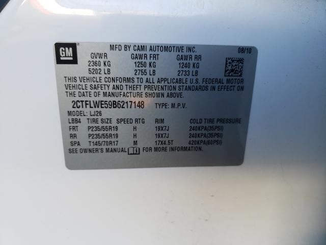 2011 GMC TERRAINSLT 2CTFLWE59B6217148