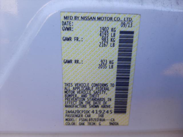 2013 NISSAN LEAF S 1N4AZ0CP1DC419245