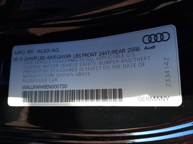 2014 AUDI A5 PREMIUM WAUJFAFH6EN000730