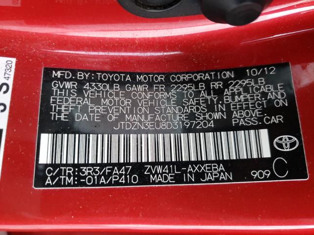 2013 TOYOTA PRIUS V JTDZN3EU8D3197204