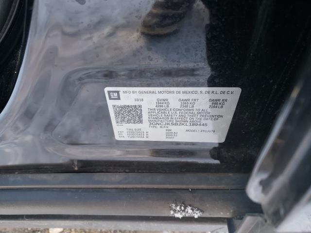 2019 CHEVROLET TRAX LS 3GNCJKSB2KL189445