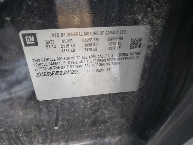 2013 BUICK REGAL PREM 2G4GS5EV5D9248293