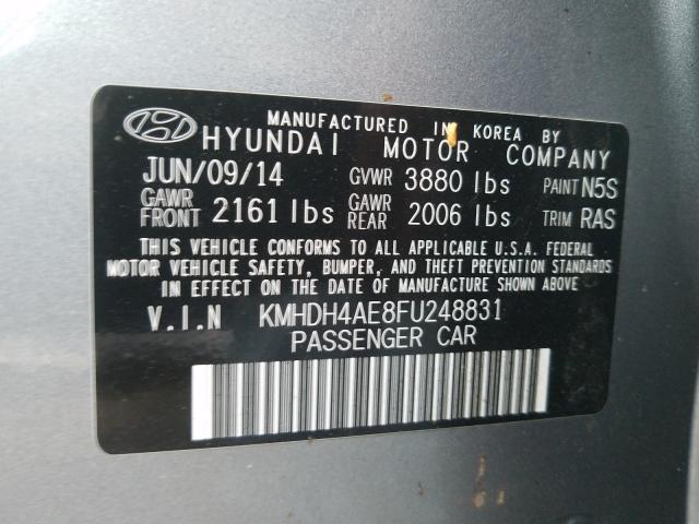 2015 HYUNDAI ELANTRA KMHDH4AE8FU248831