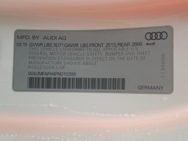 2015 AUDI A5 PREMIUM WAUMFAFH4FN010395