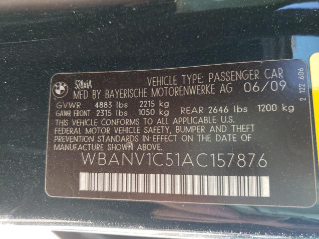 2010 BMW 528 XI WBANV1C51AC157876