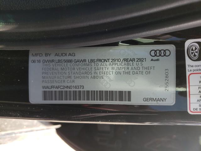 2017 AUDI S6 PREMIUM WAUFFAFC2HN016373
