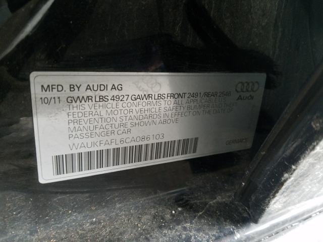 2012 AUDI A4 PRESTIG WAUKFAFL6CA086103