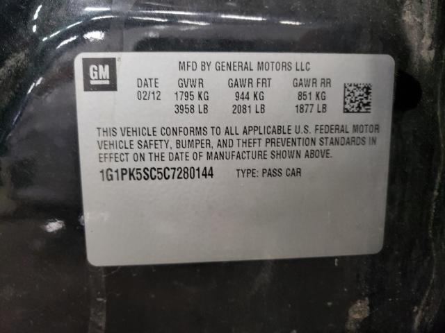 2012 CHEVROLET CRUZE ECO 1G1PK5SC5C7280144