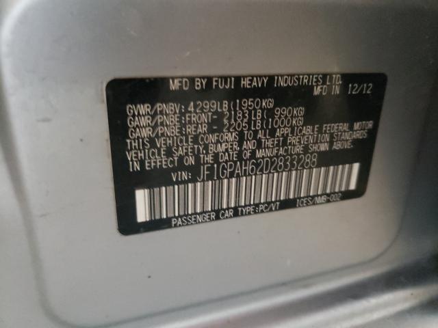 2013 SUBARU IMPREZA LI JF1GPAH62D2833288