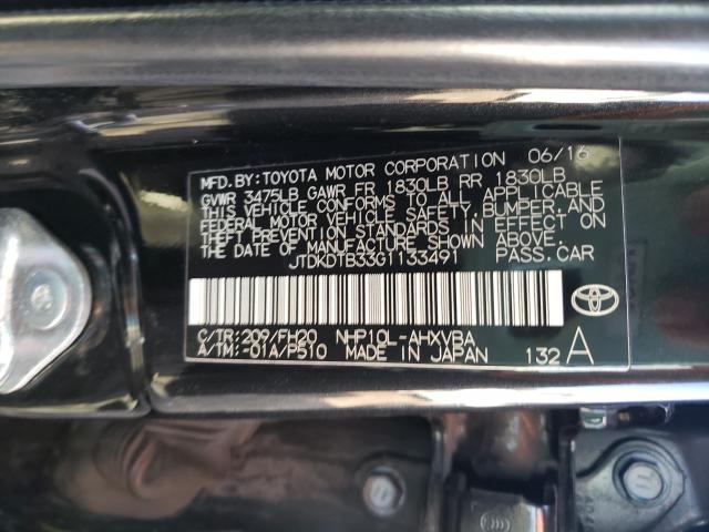 2016 TOYOTA PRIUS C JTDKDTB33G1133491