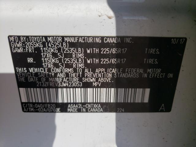 2018 TOYOTA RAV 4 2T3ZFREV3JW423053