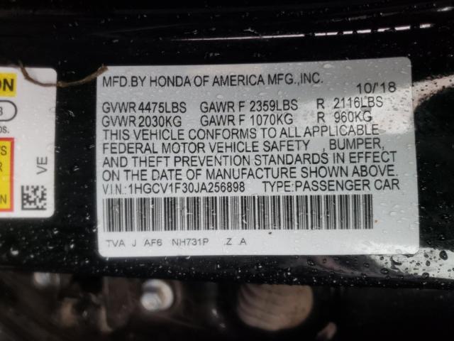 2018 HONDA ACCORD SPO - 1HGCV1F30JA256898