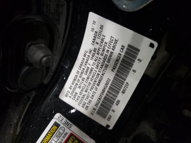 2011 HONDA CIVIC 2HGFA1F59BH520312