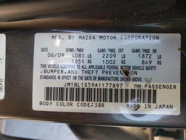 2010 MAZDA 3 S JM1BL1S59A1177897