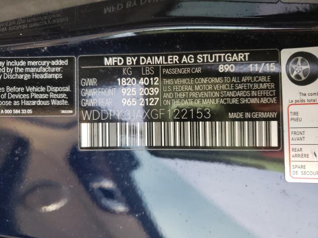 2016 MERCEDES-BENZ SLK 300 WDDPK3JAXGF122153