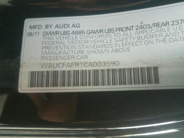 2012 AUDI A5 PREMIUM WAUCFAFR1CA003590