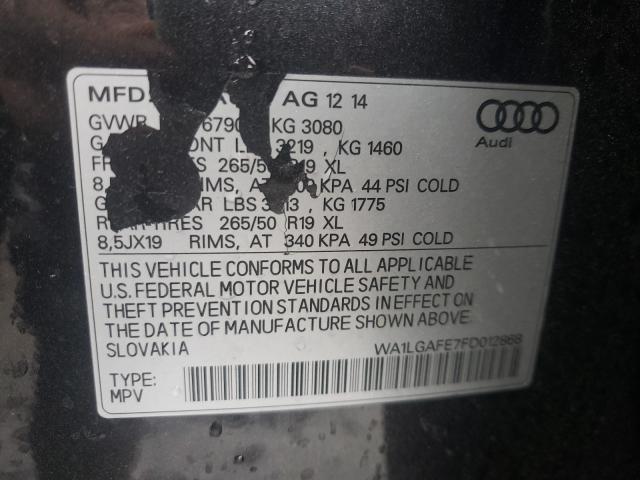 2015 AUDI Q7 WA1LGAFE7FD012868