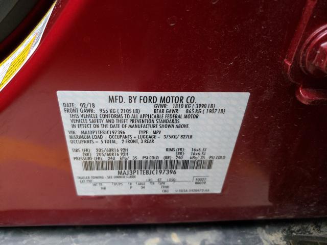 2018 FORD ECOSPORT S MAJ3P1TE8JC197396