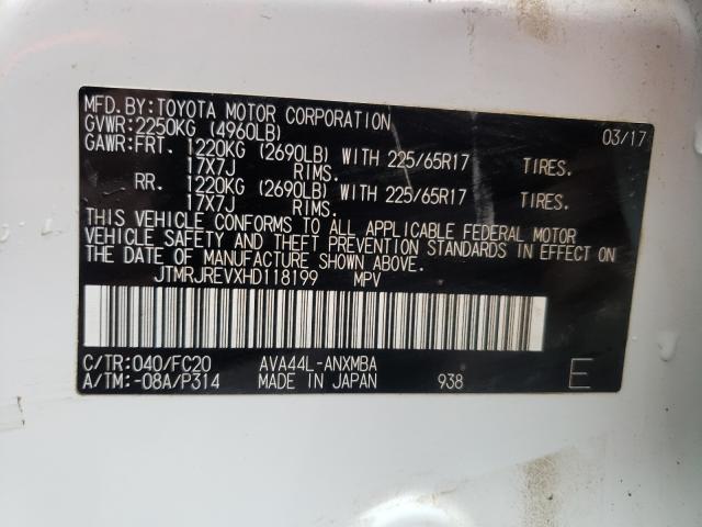 2017 TOYOTA RAV4 HV LE - JTMRJREVXHD118199
