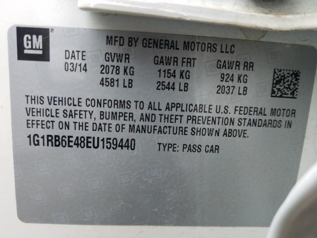 VIN 1G1RB6E48EU159440 2014 Chevrolet Volt no.10