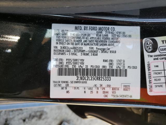 2012 LINCOLN MKZ HYBRID 3LNDL2L35CR825333