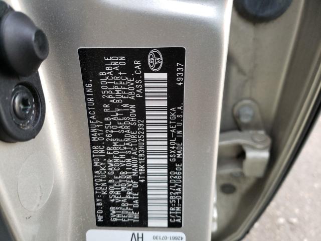 2017 TOYOTA AVALON XLE 4T1BK1EB3HU252392