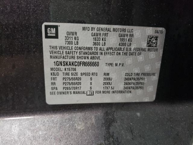 2015 CHEVROLET TAHOE K150 1GNSKAKC0FR666660