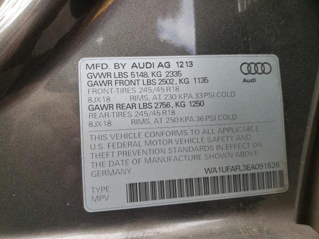 2014 AUDI A4 ALLROAD WA1UFAFL3EA091526