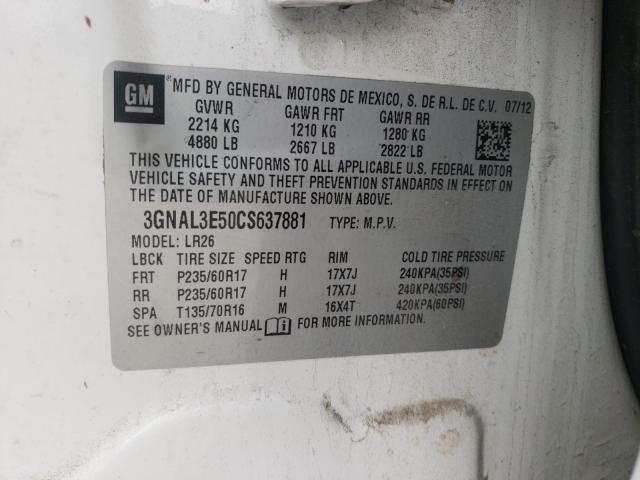 2012 CHEVROLET CAPTIVA SP 3GNAL3E50CS637881