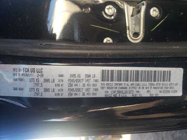 2020 JEEP CHEROKEE T 1C4PJMBX3LD613272